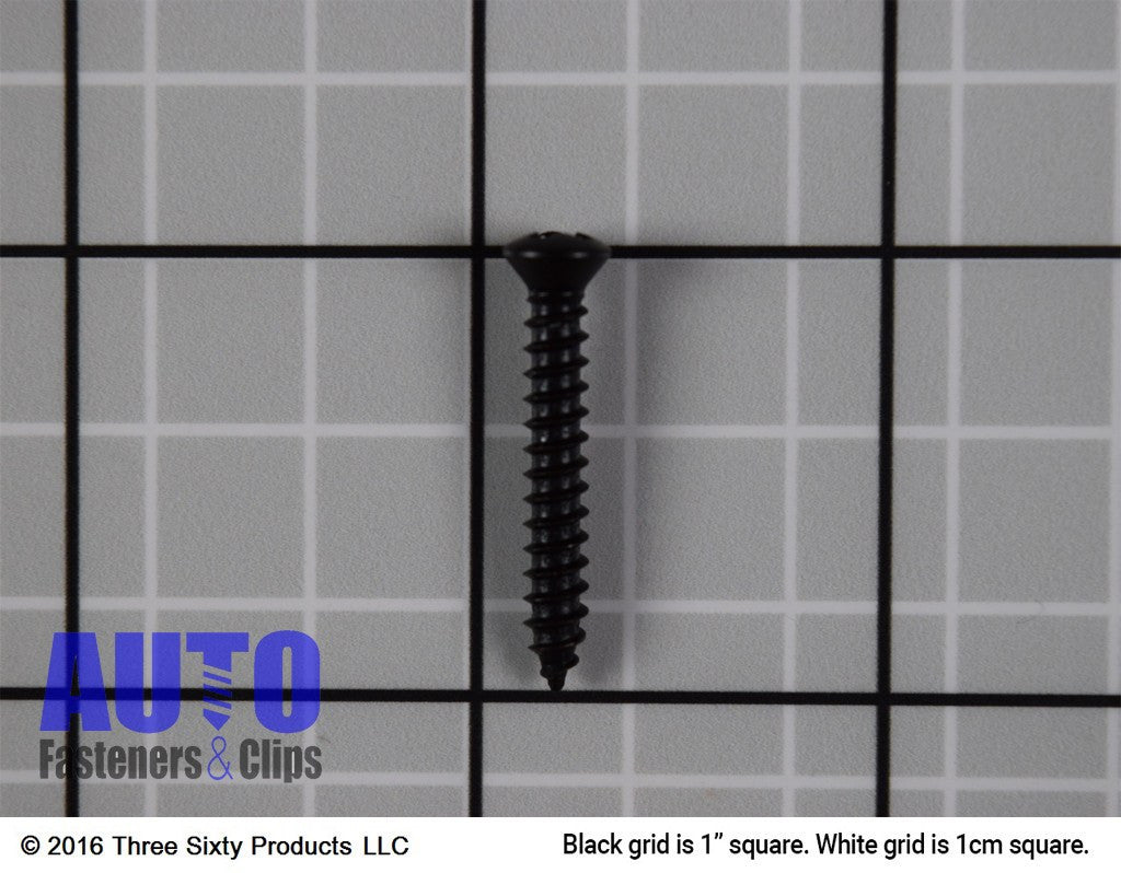 Auveco 10166 8 X 1 With 6Head Phillips Oval Head Tapping Screw Black Oxide Qty 100 