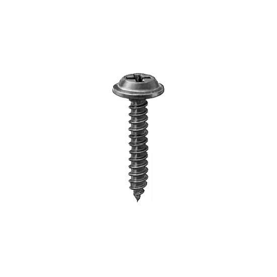 Auveco 12216 Phillips Flat Washer Head Tapping Screw 8 X 1 Black Qty 100 