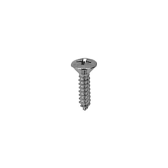 Auveco 20373 Phillips Oval Head Tapping Screw 8 X 3/4 10 Head Chrome Qty 100 